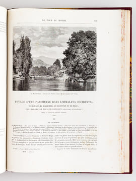 Le Tour du Monde. Nouveau Journal des Voyages [ Année 1883 Complète - Exemplaire sur Papier de Chine ] [ Contient notamment : ] La Perse, la Chaldée ...