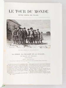 Le Tour du Monde. Nouveau Journal des Voyages [ Année 1883 Complète - Exemplaire sur Papier de Chine ] [ Contient notamment : ] La Perse, la Chaldée et la Susiane, par Mme Jane Dieulafoy - Voyage de la Vega autour de l'Asie et de l'Europe par A. E. Nordenskjöld - Exploration du Haut Niger, par le Commandant Galliéni - Voyage d'une Parisienne dans l'Himalaya occidental (le Koulou, le Cachemire, le Baltistan et le Dras) par Mme de Ujfalvy-Bourdon - A travers la Toscane par E. Müntz - L'Amérique Equinoxiale par Ed. André - Au pays des Marutsés. Episodes des voyages de M. le Docteur Holub sur le Haut Zambèze - Amazone et Cordillères par M. Charles Wiener - La Belgique par Camille Lemonnier 