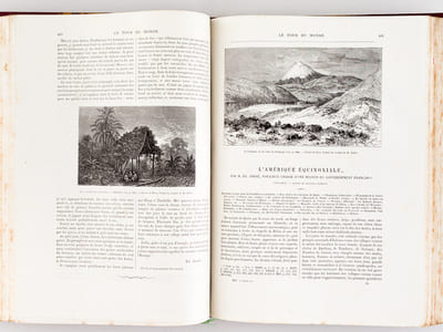Le Tour du Monde. Nouveau Journal des Voyages [ Année 1883 Complète - Exemplaire sur Papier de Chine ] [ Contient notamment : ] La Perse, la Chaldée et la Susiane, par Mme Jane Dieulafoy - Voyage de la Vega autour de l'Asie et de l'Europe par A. E. Nordenskjöld - Exploration du Haut Niger, par le Commandant Galliéni - Voyage d'une Parisienne dans l'Himalaya occidental (le Koulou, le Cachemire, le Baltistan et le Dras) par Mme de Ujfalvy-Bourdon - A travers la Toscane par E. Müntz - L'Amérique Equinoxiale par Ed. André - Au pays des Marutsés. Episodes des voyages de M. le Docteur Holub sur le Haut Zambèze - Amazone et Cordillères par M. Charles Wiener - La Belgique par Camille Lemonnier 