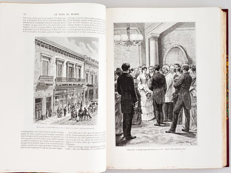 Le Tour du Monde. Nouveau Journal des Voyages [ Année 1888 Complète - Exemplaire sur Papier de Chine ] [ Contient notamment : ] A Suse. 1884-1886. ...