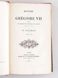 Histoire de Grégoire VII, précédée d'un Discours sur l'Histoire de la Papauté jusqu'au XIe siècle (2 Tomes - Complet)