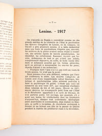 Lénine 1917 La Pensée et l'Action de Lénine depuis son départ de Suisse jusqu'à la prise du Pouvoir [ Edition originale ]