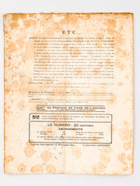 SIC : Sons, idées, couleurs, formes [ S.I.C. ] N° 5 : Mai 1916 [ Edition originale ] 