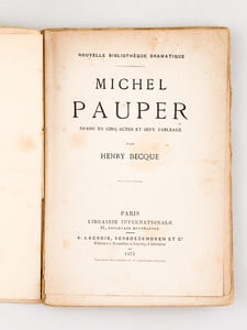 Michel Pauper [ Edition originale - Avec une L.A.S. de l'auteur ]