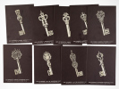 30 reproductions de clés, images publicitaires pour l'Elixir Grez, "La clé de la porte pylorique" : Clefs attribuées à Lucrèce Borgia, Diane de ...