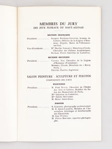 La Libellule d'Or. Jeux Floraux du Haut-Agenais [ Lot de 5 numéros dont 3 dédicacés par l'auteur Années 1960 - 1962 - 1963 - 1964 - 1966 ]