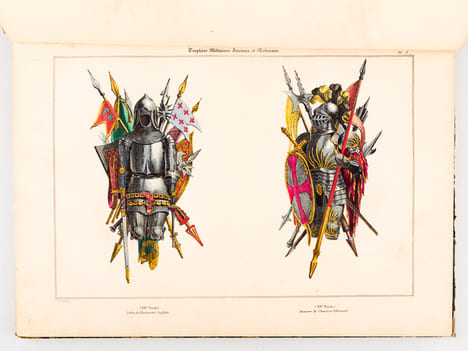 Recueil de Trophées et attributs allégoriques pour les Sciences, les Arts, la Mythologie et la Religion [ Contient également : Recueil de Trophées ...