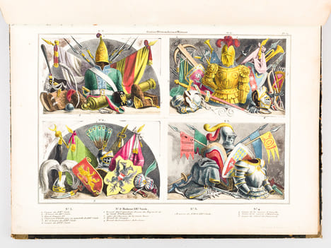 Recueil de Trophées et attributs allégoriques pour les Sciences, les Arts, la Mythologie et la Religion [ Contient également : Recueil de Trophées ...