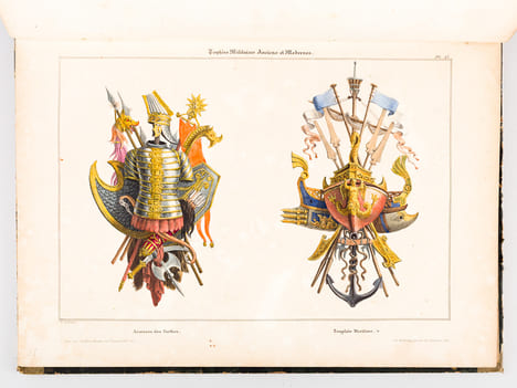 Recueil de Trophées et attributs allégoriques pour les Sciences, les Arts, la Mythologie et la Religion [ Contient également : Recueil de Trophées ...