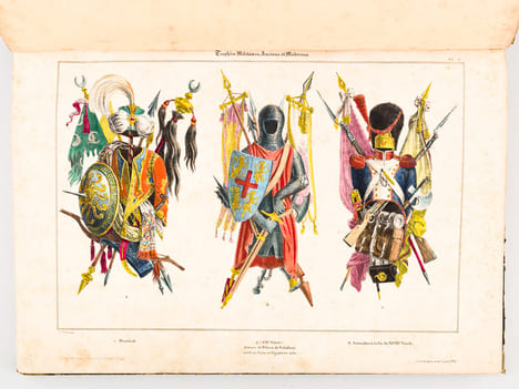 Recueil de Trophées et attributs allégoriques pour les Sciences, les Arts, la Mythologie et la Religion [ Contient également : Recueil de Trophées ...