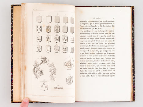 Recherches sur l'Origine du Blason et en particulier sur la Fleur de Lis [ Edition originale ]. DE BEAUMONT, Adalbert