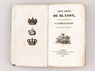 Cours abrégé de Blason, suivi d'une notice détaillée sur les Ordres de Chevalerie, à l'usage des maisons d'éducation