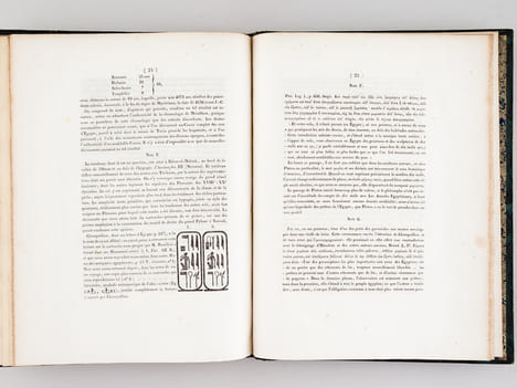 Mémoire sur les Signes employés par les Anciens Egyptiens à la notation des divisions du Temps dans leurs trois systèmes d'écriture par M. Champollion ...