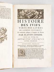 Histoire des Juifs écrite par Flavius Joseph Sous le Titre de Antiquites Judaiques [ Histoire des Iufs ecrite par Flavius Ioseph Sous le Titre de Antiquitez Iudaiques ] 