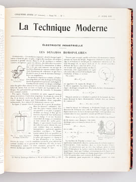 La Technique Moderne. Revue mensuelle illustrée des Sciences appliquées à l'Industrie, au Commerce et à l'Agriculture. Tomes VI et VII (Année 1913 ...