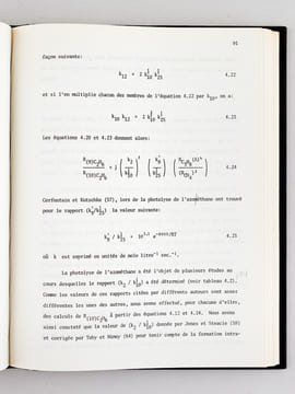 Etude de la décomposition thermique de l'Azométhane. Thèse présentée à l'Ecole des Gradués de l'Université Laval pour l'obtention du grade de Docteur ...