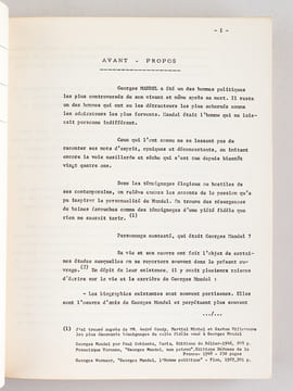 Georges Mandel. Un clémenciste d'une guerre à l'autre. Mémoire soutenu le 18 Mai 1968 [ On joint : ] Georges Mandel, un clémenciste en Gironde [ Livre ...