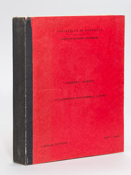 Georges Mandel. Un clémenciste d'une guerre à l'autre. Mémoire soutenu le 18 Mai 1968 [ On joint : ] Georges Mandel, un clémenciste en Gironde [ Livre ...