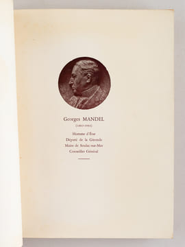 Georges Mandel. Un clémenciste d'une guerre à l'autre. Mémoire soutenu le 18 Mai 1968 [ On joint : ] Georges Mandel, un clémenciste en Gironde [ Livre ...