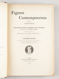 Figures contemporaines tirées de l'Album Mariani. Douzième Volume. 78 portraits, autographes, notices et biographies rédigées par Joseph Uzanne