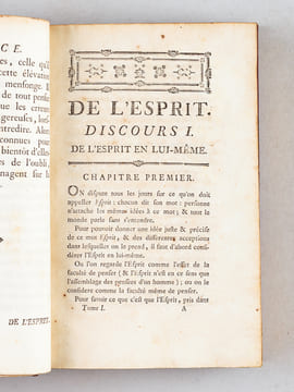 Oeuvres complettes (4 Tomes - Complet) Tomes I et II : De l'Esprit [ Suivi de ] Le Bonheur, Poëme en six Chants, avec des Fragments de quelques ...