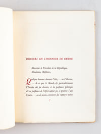 Discours en l'honneur de Goethe