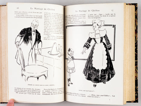 [ 4 titres reliés en un volume ] Theuriet : L'Oncle Scipion. Illustrations de Lobel Riche - Amour d'automne. Illustrations de P. Kauffmann - Gyp : Le ...