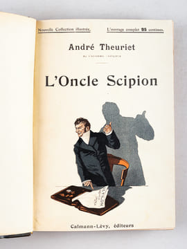 [ 4 titres reliés en un volume ] Theuriet : L'Oncle Scipion. Illustrations de Lobel Riche - Amour d'automne. Illustrations de P. Kauffmann - Gyp : Le ...