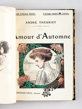 [ 4 titres reliés en un volume ] Theuriet : L'Oncle Scipion. Illustrations de Lobel Riche - Amour d'automne. Illustrations de P. Kauffmann - Gyp : Le ...