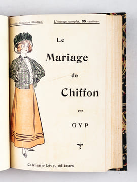 [ 4 titres reliés en un volume ] Theuriet : L'Oncle Scipion. Illustrations de Lobel Riche - Amour d'automne. Illustrations de P. Kauffmann - Gyp : Le ...