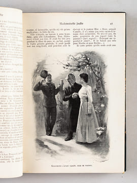 [ plusieurs titres reliés en un volume ] Mademoiselle Jaufre. Illustrations d'après les aquarelles de Laurent-Desrousseaux - Les Demi-Vierges. ...