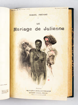 [ plusieurs titres reliés en un volume ] Mademoiselle Jaufre. Illustrations d'après les aquarelles de Laurent-Desrousseaux - Les Demi-Vierges. ...