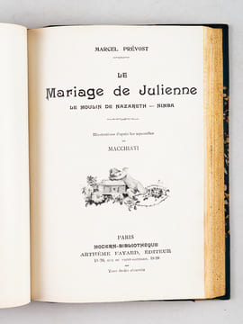 [ plusieurs titres reliés en un volume ] Mademoiselle Jaufre. Illustrations d'après les aquarelles de Laurent-Desrousseaux - Les Demi-Vierges. ...