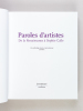 Paroles d'Artistes : De la Renaissance à Sophie Calle. BLANC, Jan