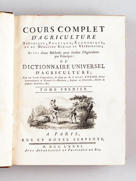 Cours Complet d'Agriculture Théorique, Pratique, Economique, et de Médecine Rurale et Vétérinaire (12 Tomes - Complet) Suivi d'une Méthode pour ...