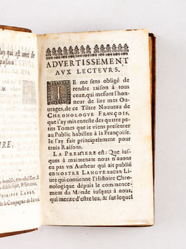 Abrégé Chronologique de l'Histoire Sacrée et Profane (4 Tomes en 5 Volumes - Complet) De tous les Ages & de tous les Siècles, du Monde, de Rome, de ...