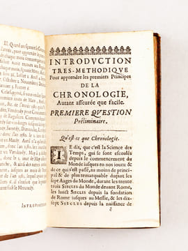Abrégé Chronologique de l'Histoire Sacrée et Profane (4 Tomes en 5 Volumes - Complet) De tous les Ages & de tous les Siècles, du Monde, de Rome, de ...