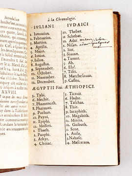 Abrégé Chronologique de l'Histoire Sacrée et Profane (4 Tomes en 5 Volumes - Complet) De tous les Ages & de tous les Siècles, du Monde, de Rome, de ...