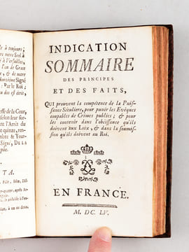 Principes sur l'Essence, la Distinction et les Limites des Deux Puissances, Spirituelle et Temporelle, ouvrage posthume du Père de La Borde, de ...