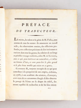 Voyages de M. P. S. Pallas, en différentes Provinces de l'Empire de Russie, et dans l'Asie Septentrionale (5 Tomes et Atlas - Complet) [ Edition ...