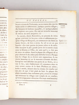 Voyages de M. P. S. Pallas, en différentes Provinces de l'Empire de Russie, et dans l'Asie Septentrionale (5 Tomes et Atlas - Complet) [ Edition ...
