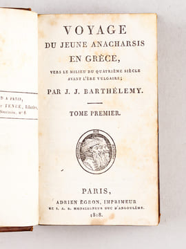 Voyage du Jeune Anacharsis en Grèce, vers le milieu du quatrième siècle avant l'ère vulgaire (7 Tomes - Complet). BARTHELEMY, Abbé J. J.