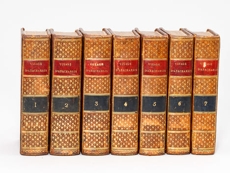 Voyage du Jeune Anacharsis en Grèce, vers le milieu du quatrième siècle avant l'ère vulgaire (7 Tomes - Complet). BARTHELEMY, Abbé J. J.
