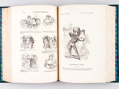 La Comédie de Notre Temps. La Civilité - Les Habitudes - Les Moeurs - Les Coutumes - Les Manières et les Manies de notre époque. Etudes au crayon et à la plume par Bertall