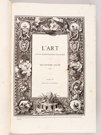 L'Art. Revue hebdomadaire illustrée. Quatrième Année : 1878. Tome IV - Cinquième Année : 1879. Tome I