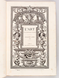 L'Art. Revue hebdomadaire illustrée. Cinquième Année : 1879. Tomes II et III 