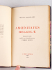 Amoenitates Belgicae [ Edition originale ]. BAUDELAIRE, Charles