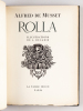 Rolla. MUSSET, Alfred de ; DECARIS, Albert