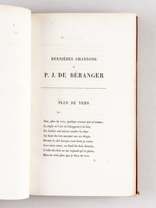 Chansons de Béranger. Oeuvres Anciennes (2 Tomes - Complet) [ Avec : ] Dernières chansons de P. J. de Béranger. De 1834 à 1851 [ Avec : ] Ma Biographie écrite par Béranger, avec un appendice et des notes 