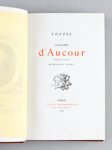 Contes de Godard d'Aucourt, Fermier Général. Mémoires Turcs